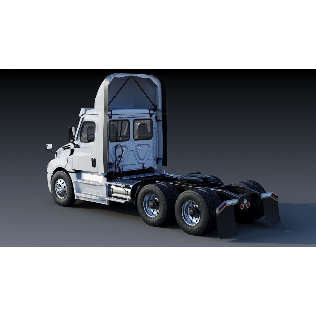 Freightliner Cascadia 3D Model – Low Poly Truck Game Asset, FBX - View 5