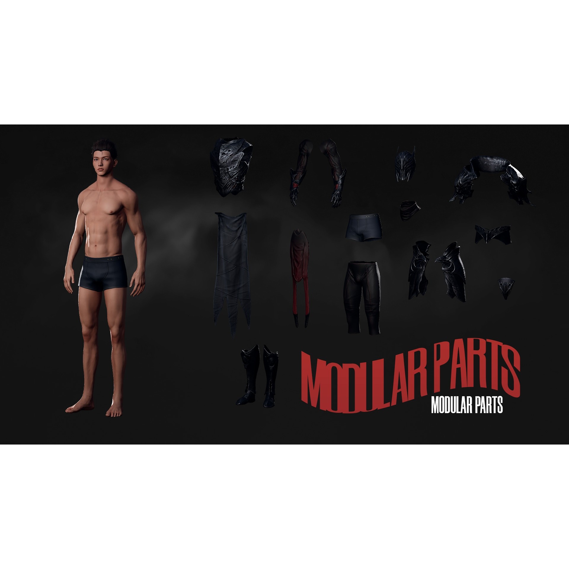 Death Knight - Low-Poly Game-Ready 3D Model - View 10