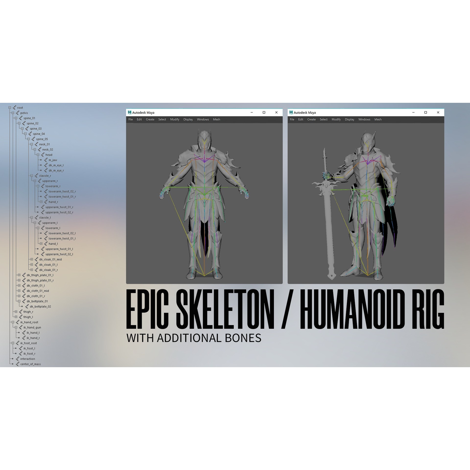 Death Knight - Low-Poly Game-Ready 3D Model - View 14