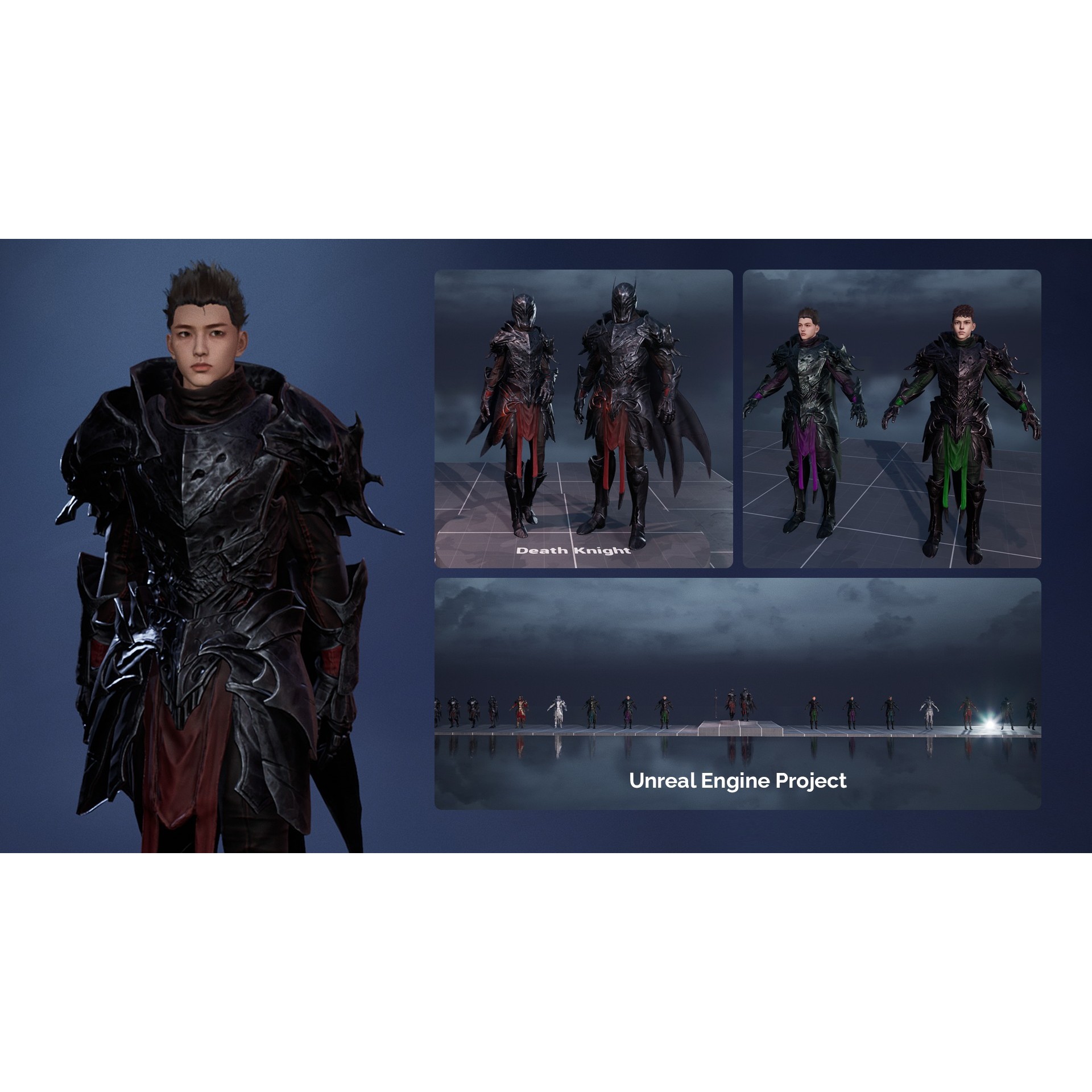 Death Knight - Low-Poly Game-Ready 3D Model - View 18