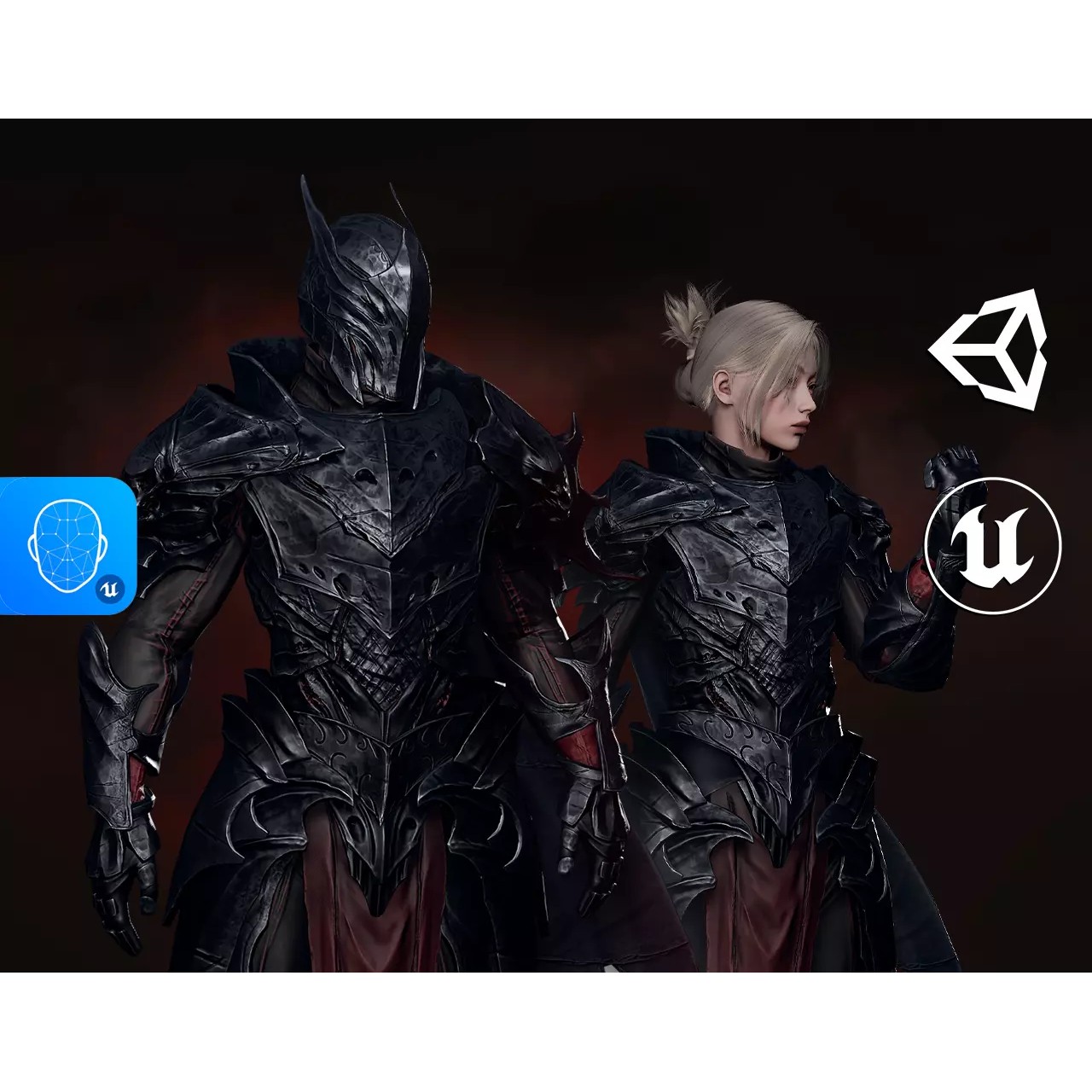 Death Knight - Low-Poly Game-Ready 3D Model - View 2