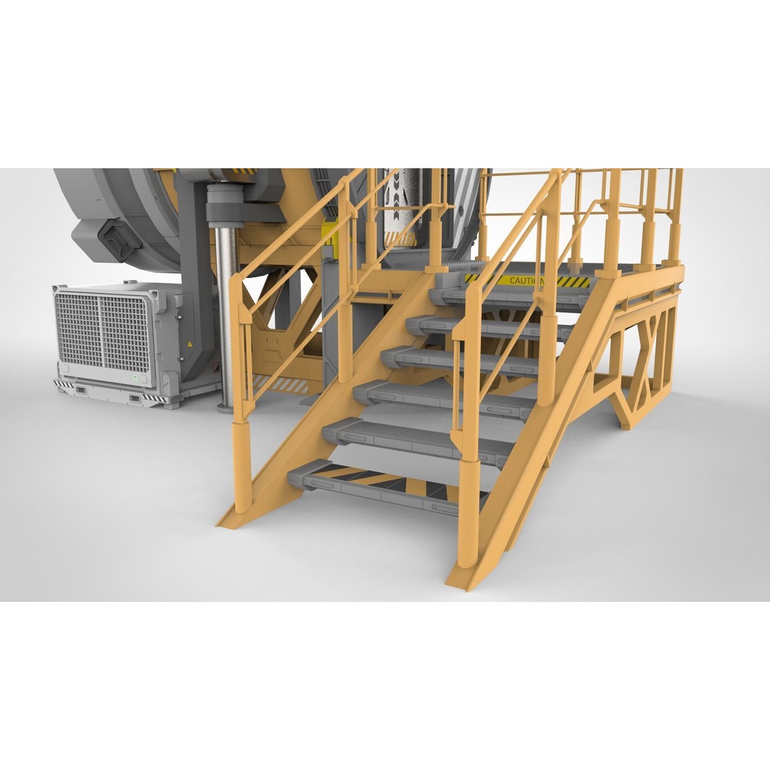 Sci-Fi Door 3D Model – Futuristic Exterior Asset, PBR Materials - View 10