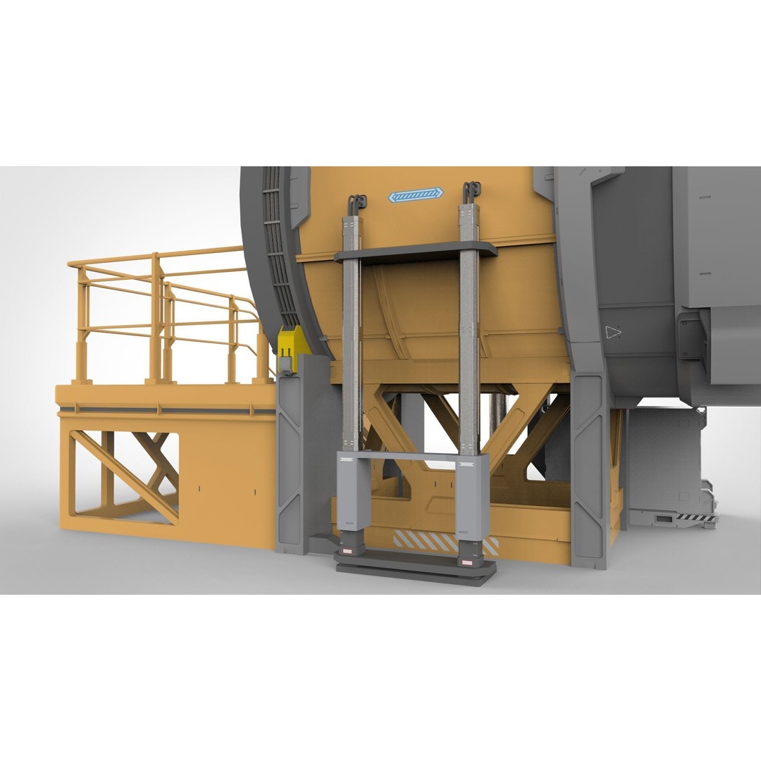 Sci-Fi Door 3D Model – Futuristic Exterior Asset, PBR Materials - View 14