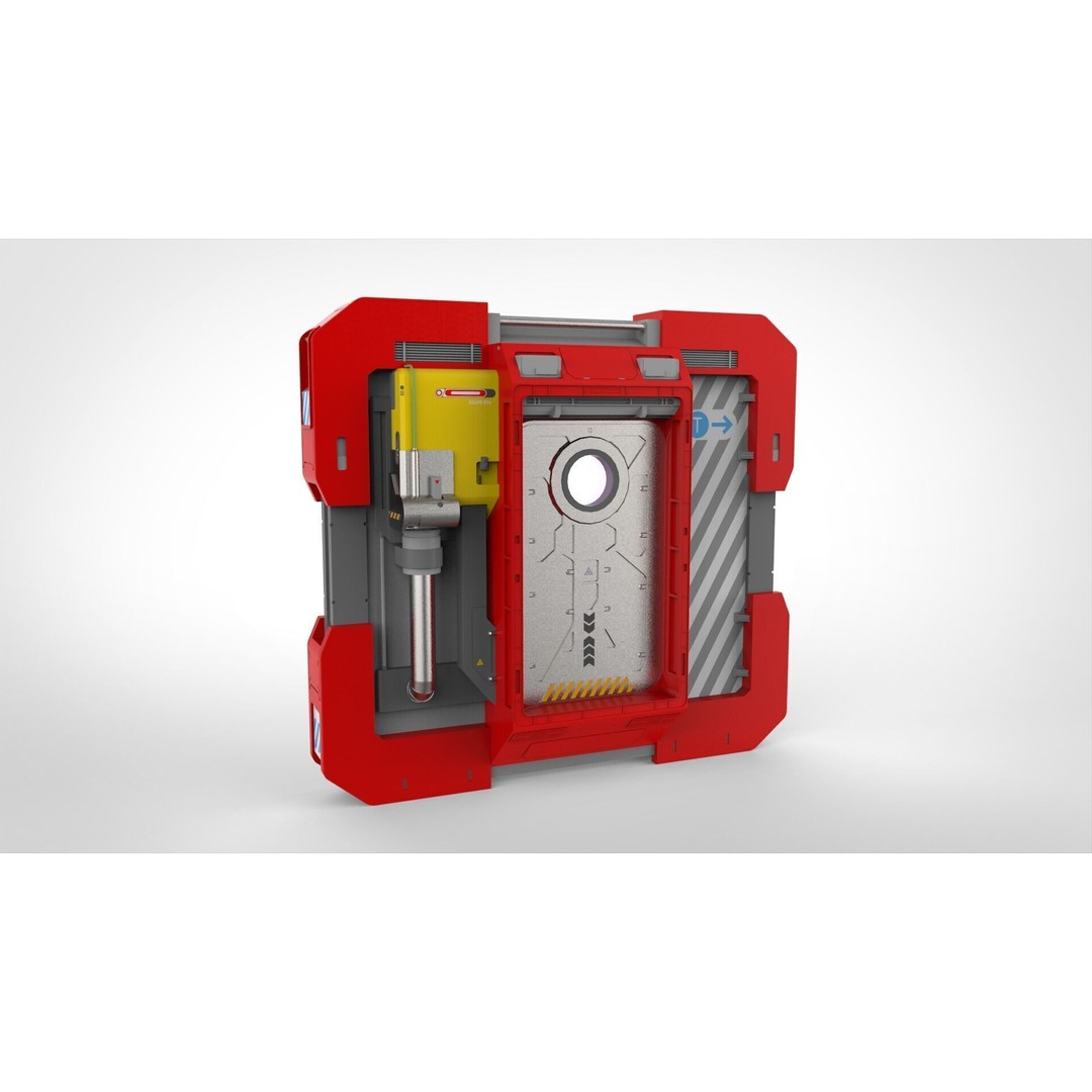 Sci-Fi Door 3D Model – Futuristic Exterior Asset, PBR Materials - View 15