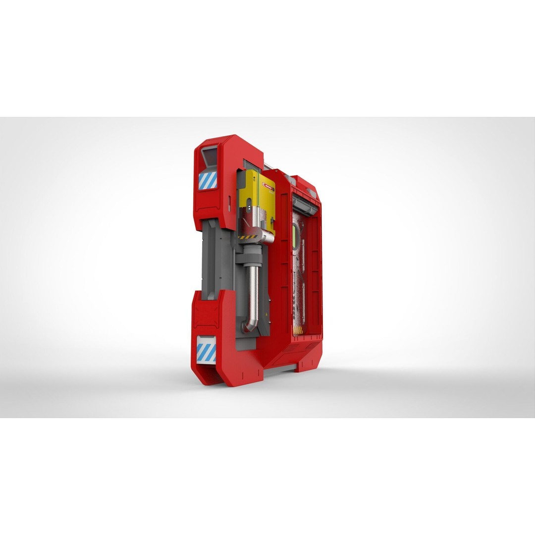 Sci-Fi Door 3D Model – Futuristic Exterior Asset, PBR Materials - View 16