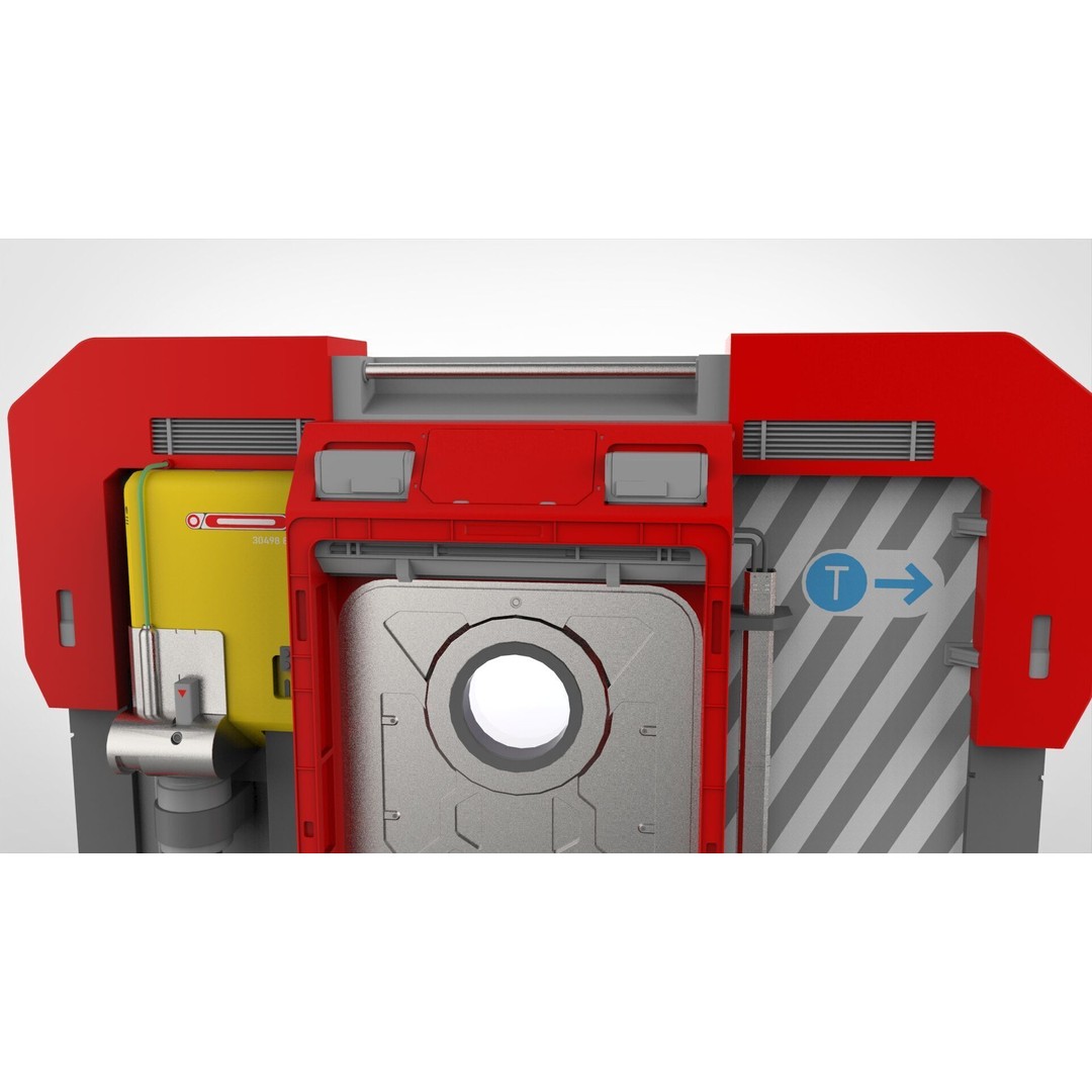 Sci-Fi Door 3D Model – Futuristic Exterior Asset, PBR Materials - View 19