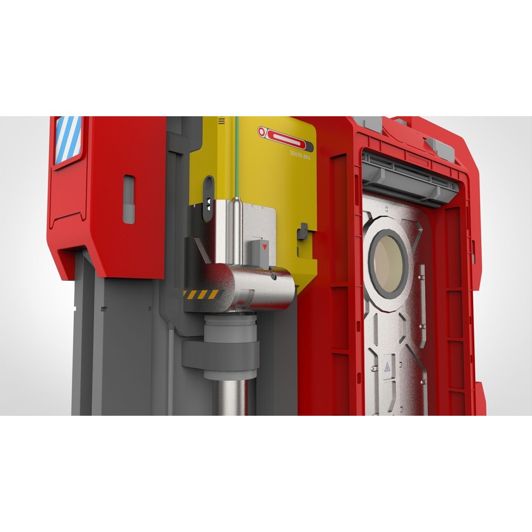 Sci-Fi Door 3D Model – Futuristic Exterior Asset, PBR Materials - View 21