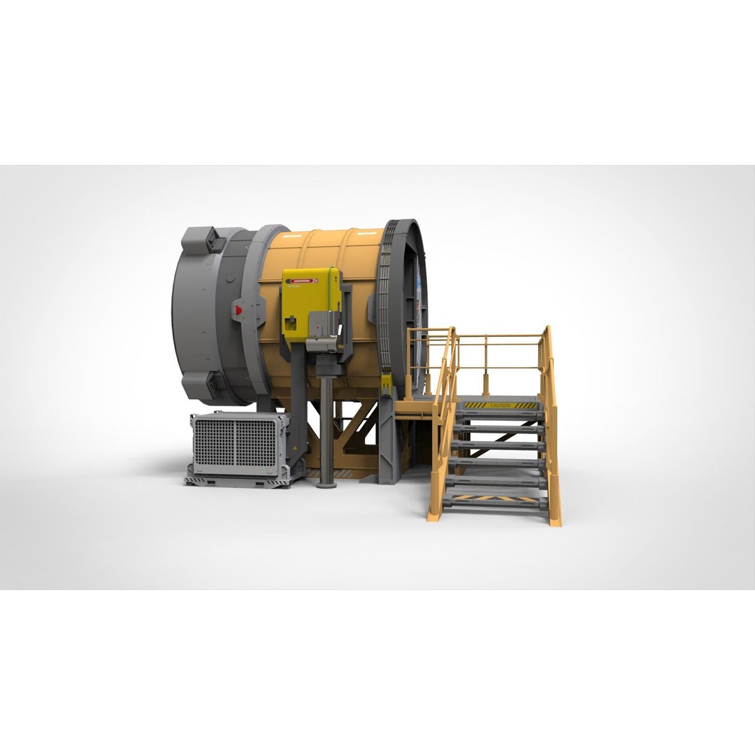 Sci-Fi Door 3D Model – Futuristic Exterior Asset, PBR Materials - View 3