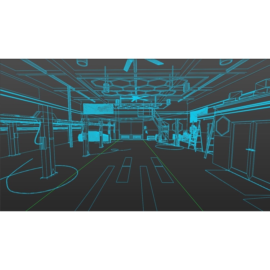 DDE Garage 3D Model – High Detail Architectural Asset for Blender - View 16