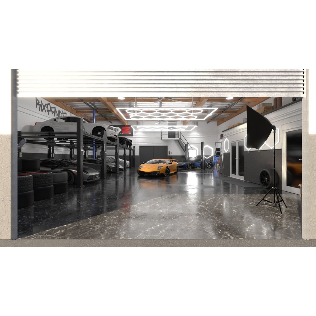 DDE Garage 3D Model – High Detail Architectural Asset for Blender - View 3