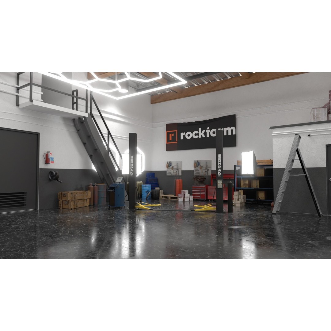 DDE Garage 3D Model – High Detail Architectural Asset for Blender - View 7