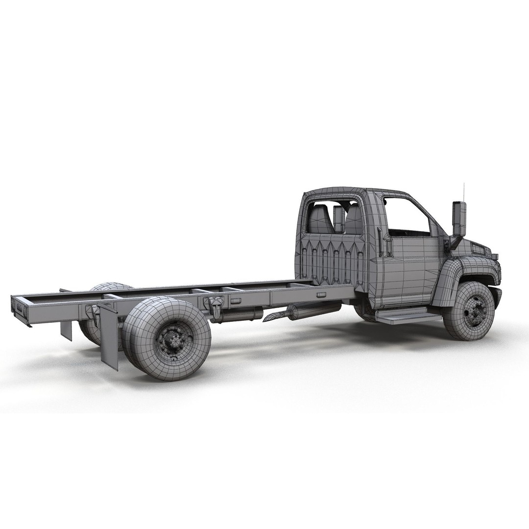Industrial Frame Truck 3D Model – Low Poly Game Ready Asset, FBX - View 11