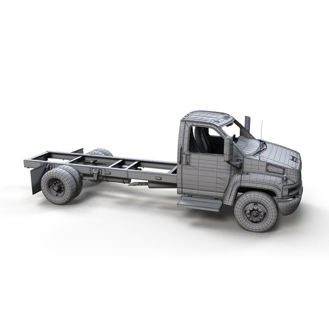 Industrial Frame Truck 3D Model – Low Poly Game Ready Asset, FBX - View 12