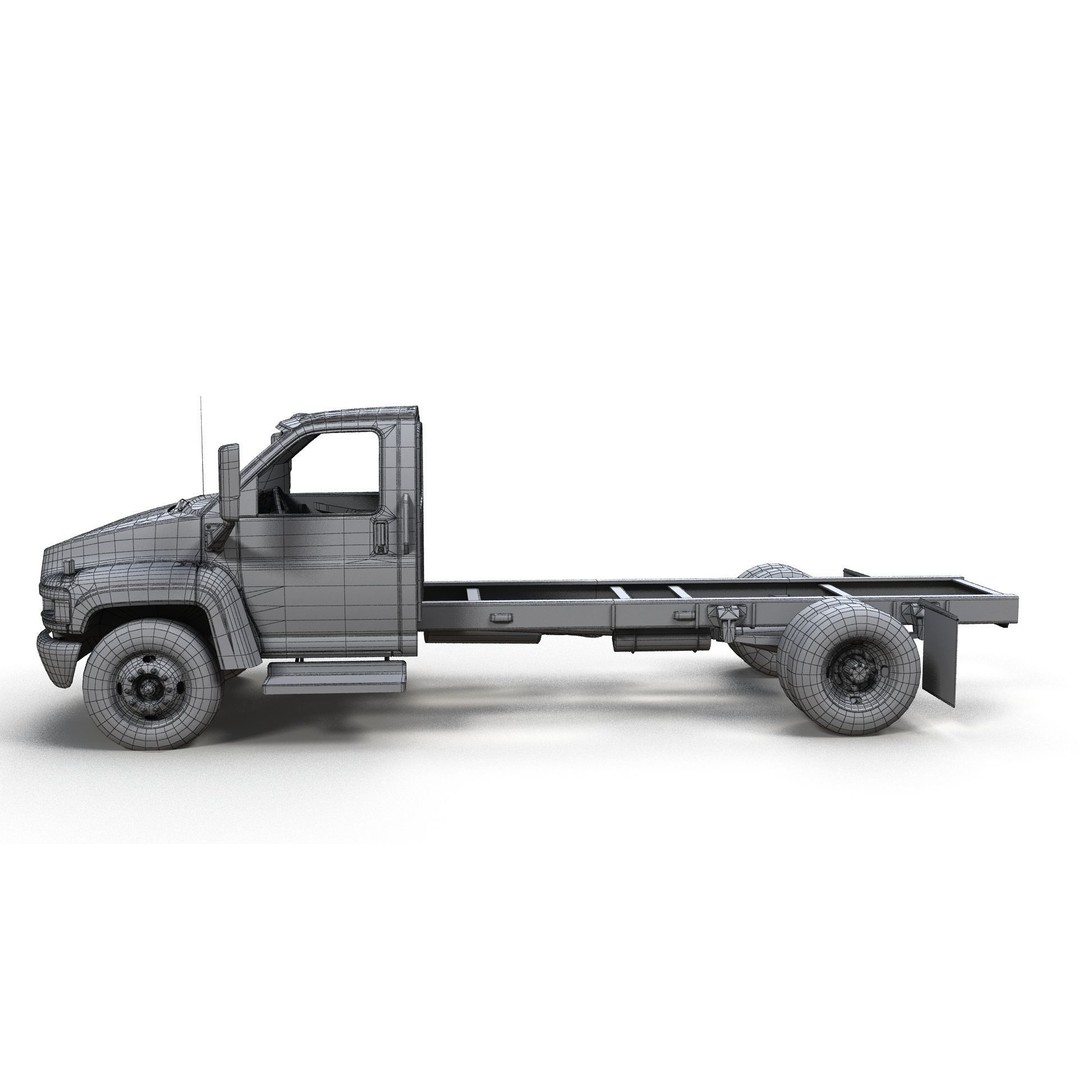 Industrial Frame Truck 3D Model – Low Poly Game Ready Asset, FBX - View 13