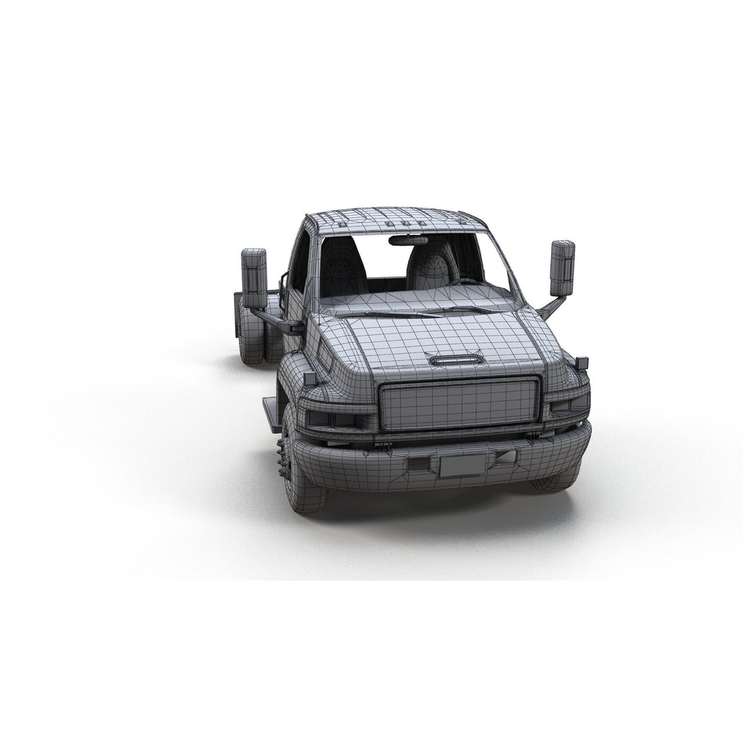 Industrial Frame Truck 3D Model – Low Poly Game Ready Asset, FBX - View 15