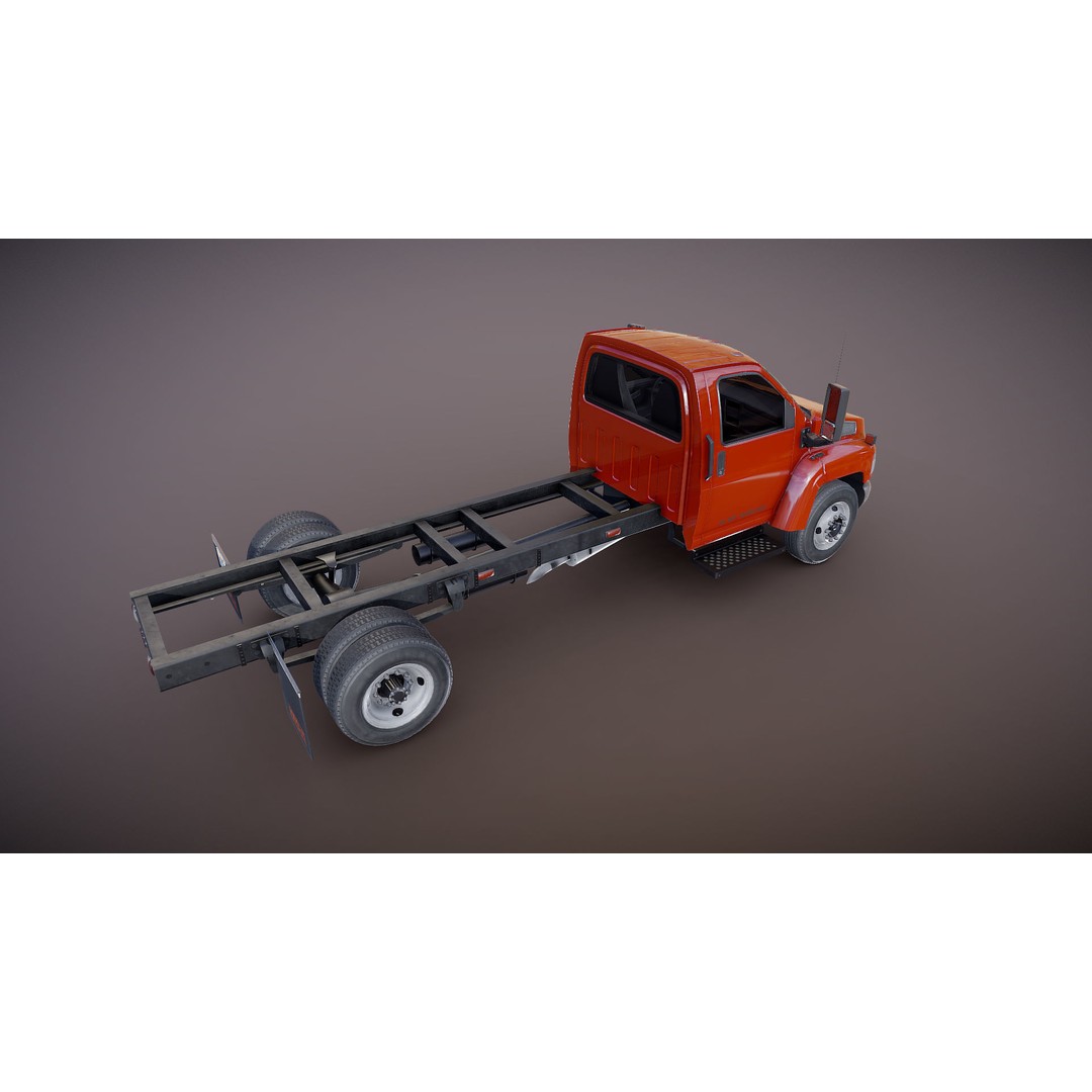 Industrial Frame Truck 3D Model – Low Poly Game Ready Asset, FBX - View 18