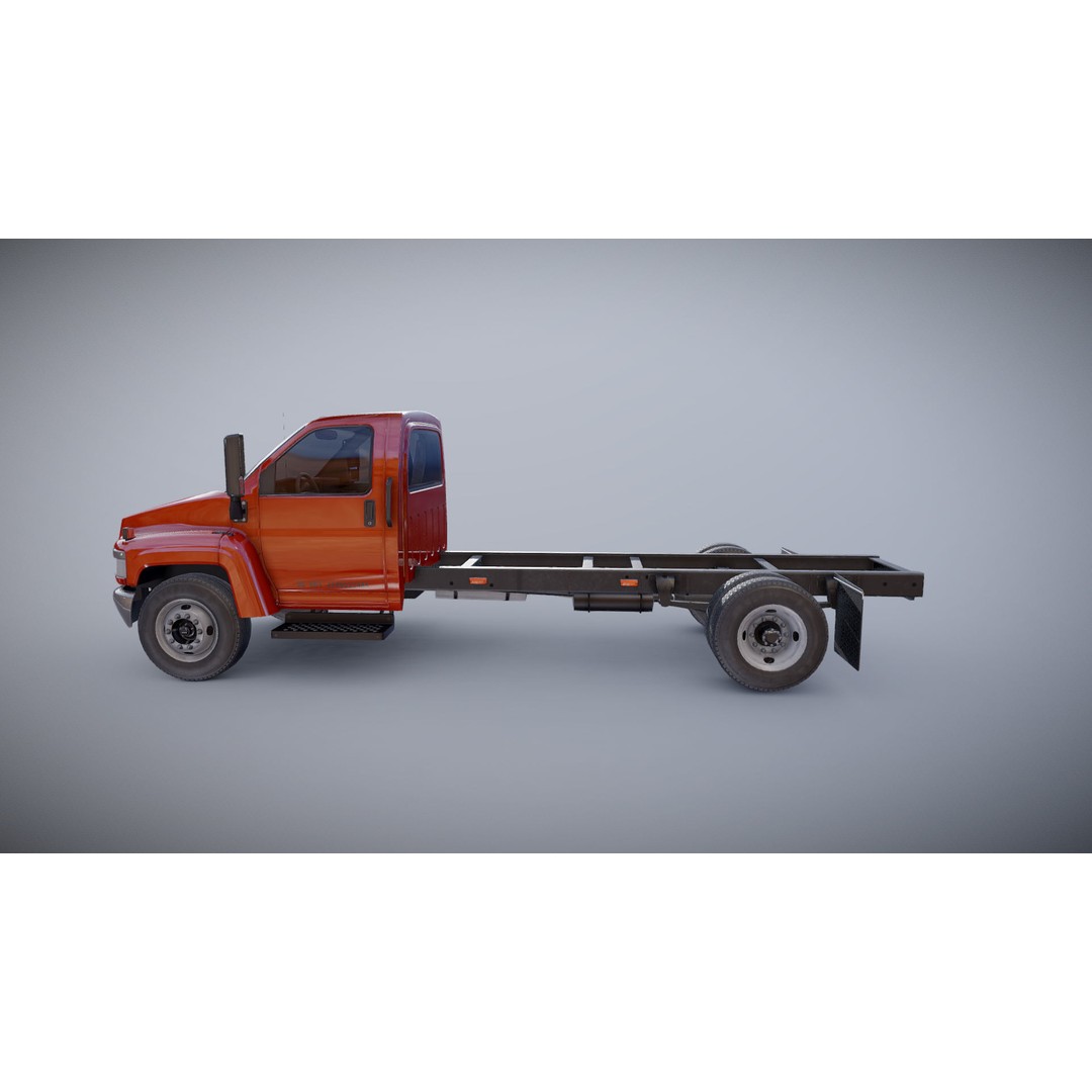 Industrial Frame Truck 3D Model – Low Poly Game Ready Asset, FBX - View 19