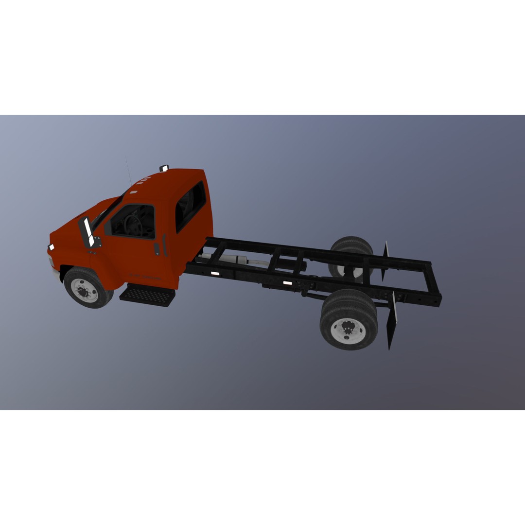 Industrial Frame Truck 3D Model – Low Poly Game Ready Asset, FBX - View 28