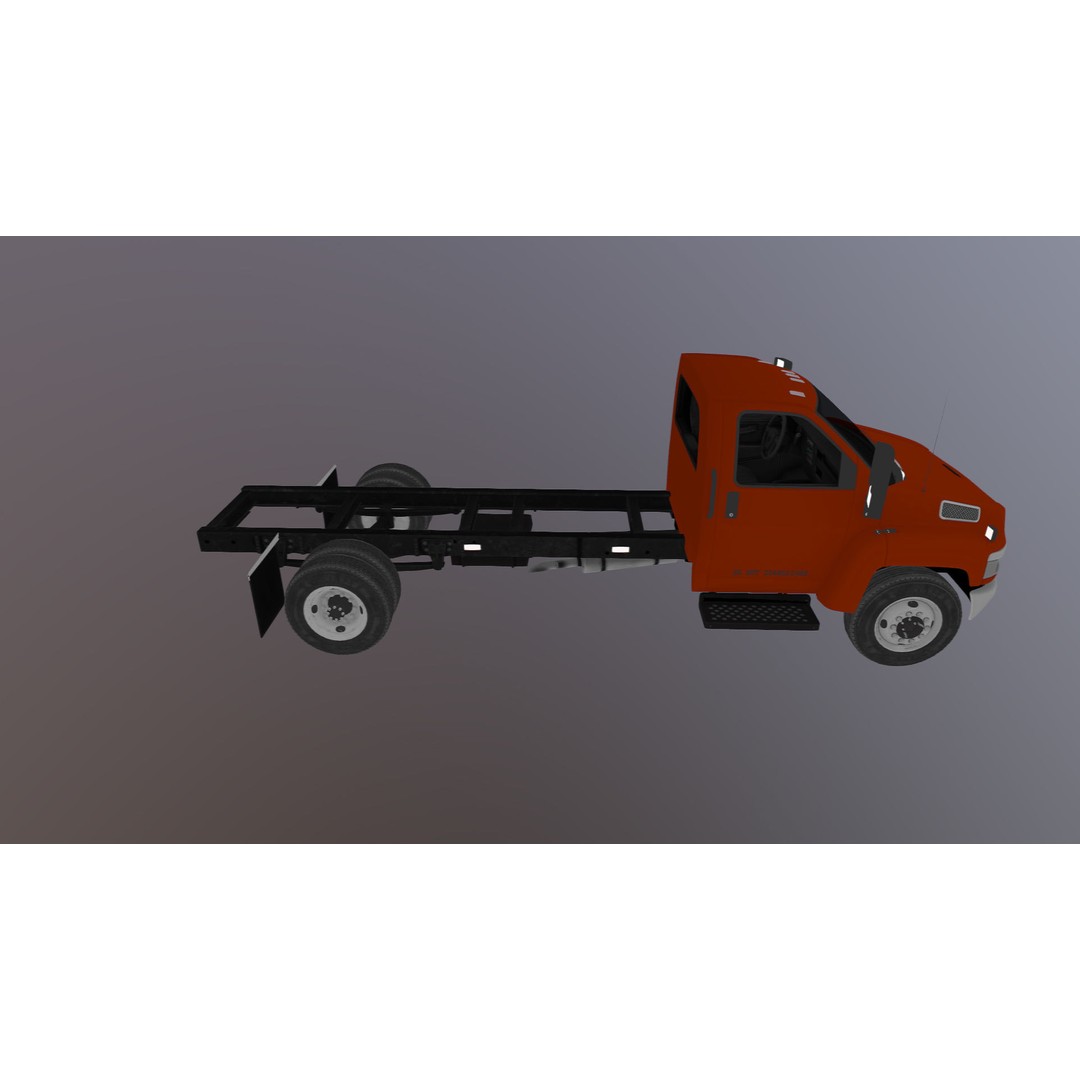 Industrial Frame Truck 3D Model – Low Poly Game Ready Asset, FBX - View 29