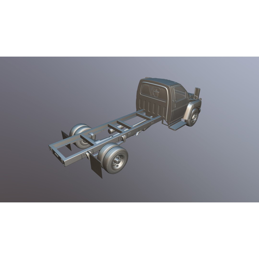 Industrial Frame Truck 3D Model – Low Poly Game Ready Asset, FBX - View 31