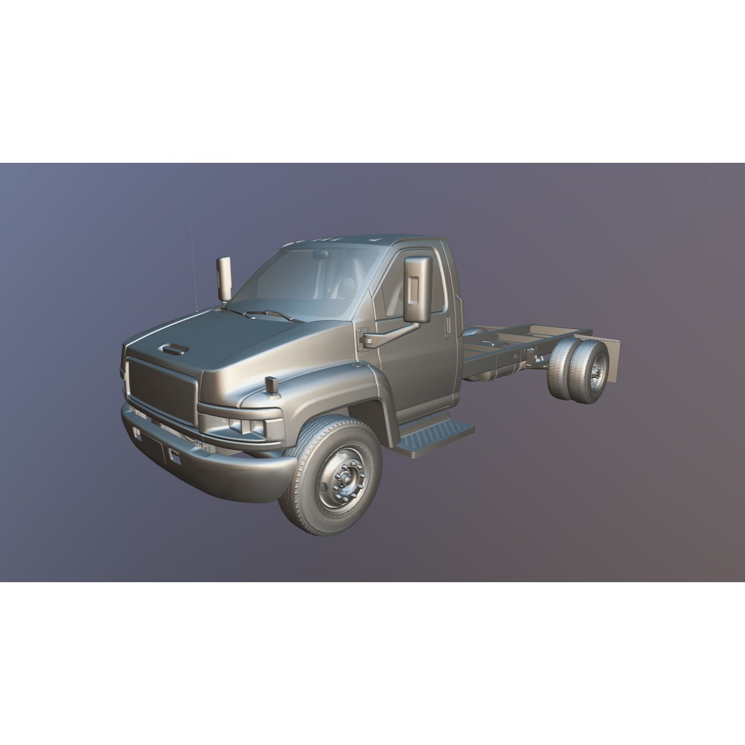 Industrial Frame Truck 3D Model – Low Poly Game Ready Asset, FBX - View 32