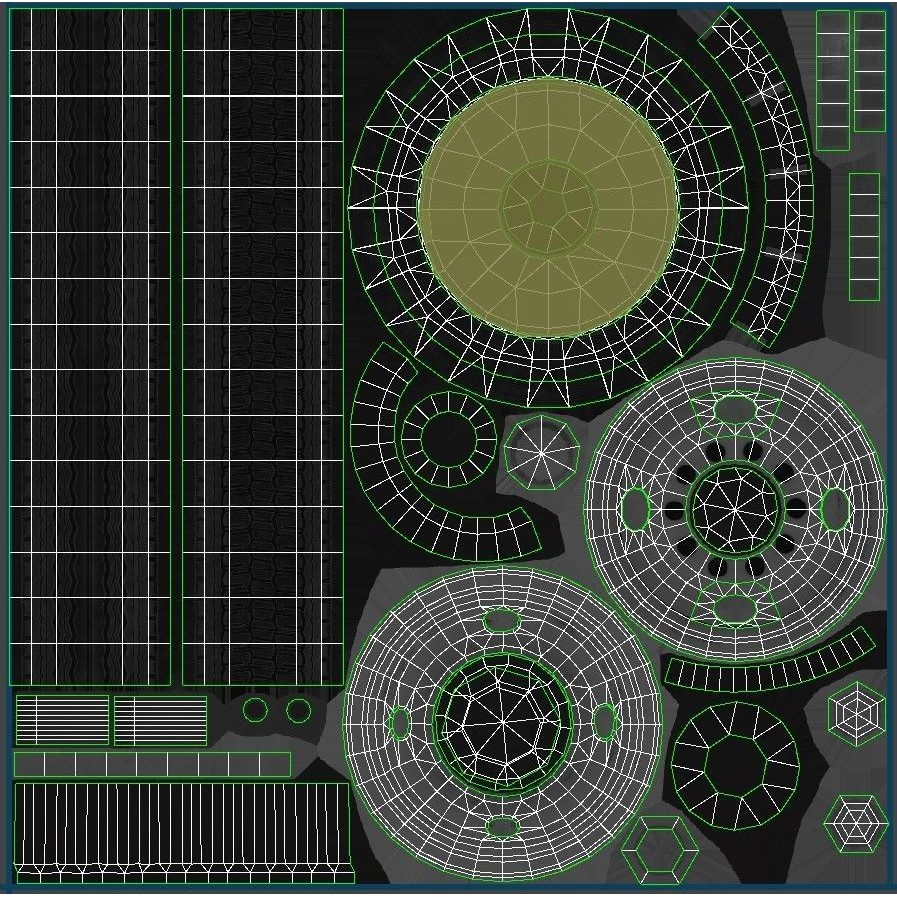 Industrial Frame Truck 3D Model – Low Poly Game Ready Asset, FBX - View 39