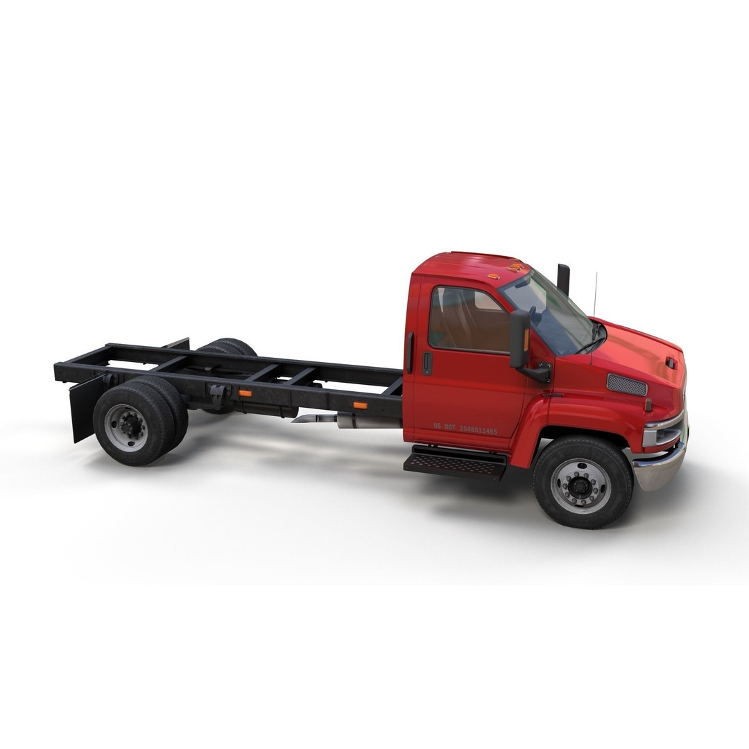 Industrial Frame Truck 3D Model – Low Poly Game Ready Asset, FBX - View 5