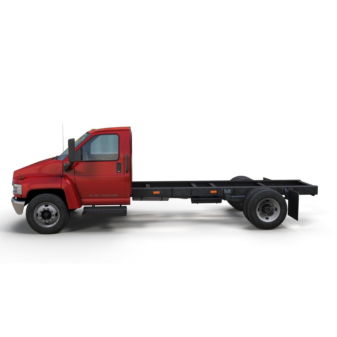 Industrial Frame Truck 3D Model – Low Poly Game Ready Asset, FBX - View 6