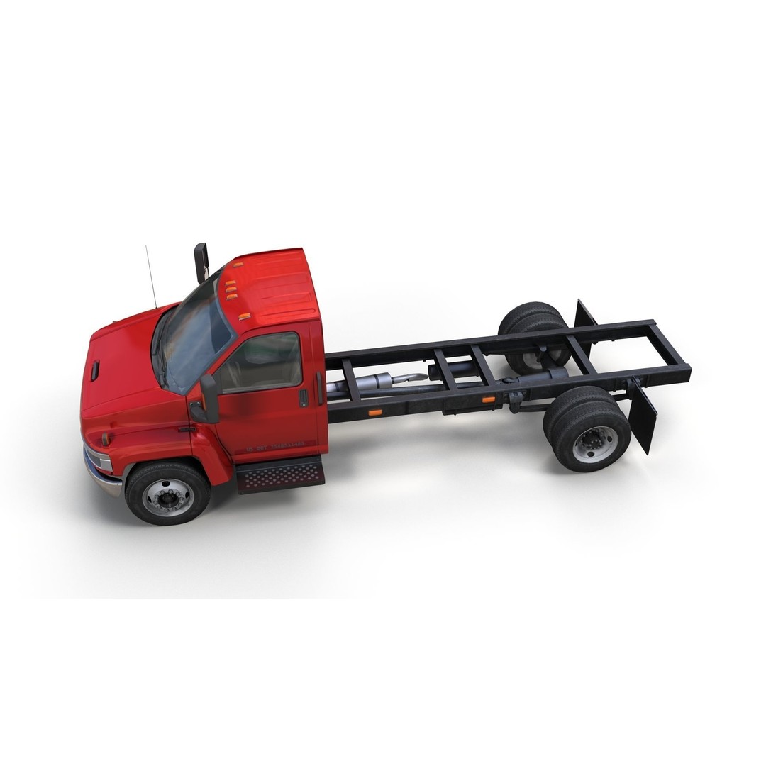 Industrial Frame Truck 3D Model – Low Poly Game Ready Asset, FBX - View 7
