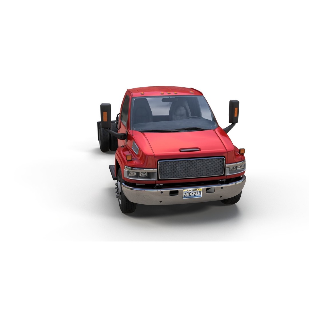 Industrial Frame Truck 3D Model – Low Poly Game Ready Asset, FBX - View 8