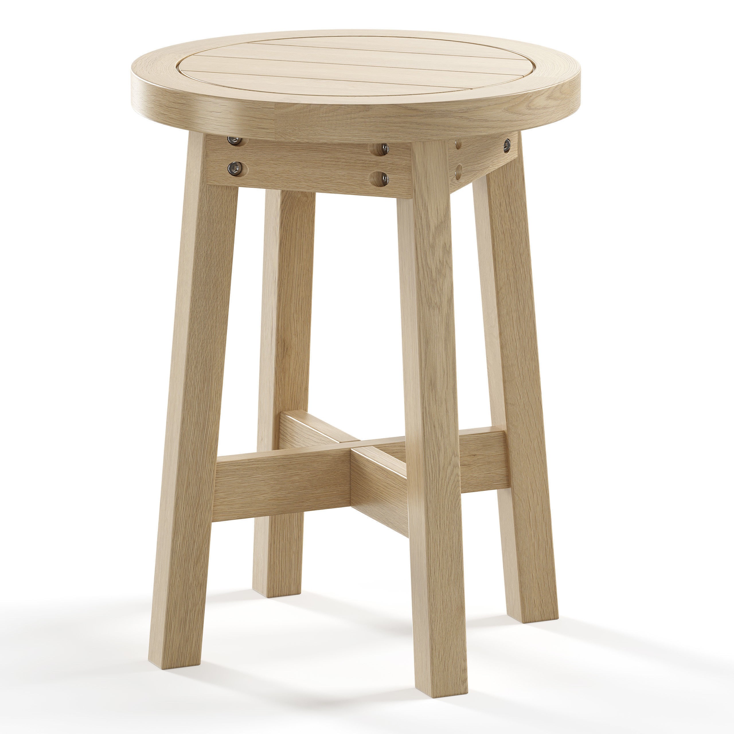 Outdoor Garden Woven Lounge Set - Game-Ready 3D Model - View 7