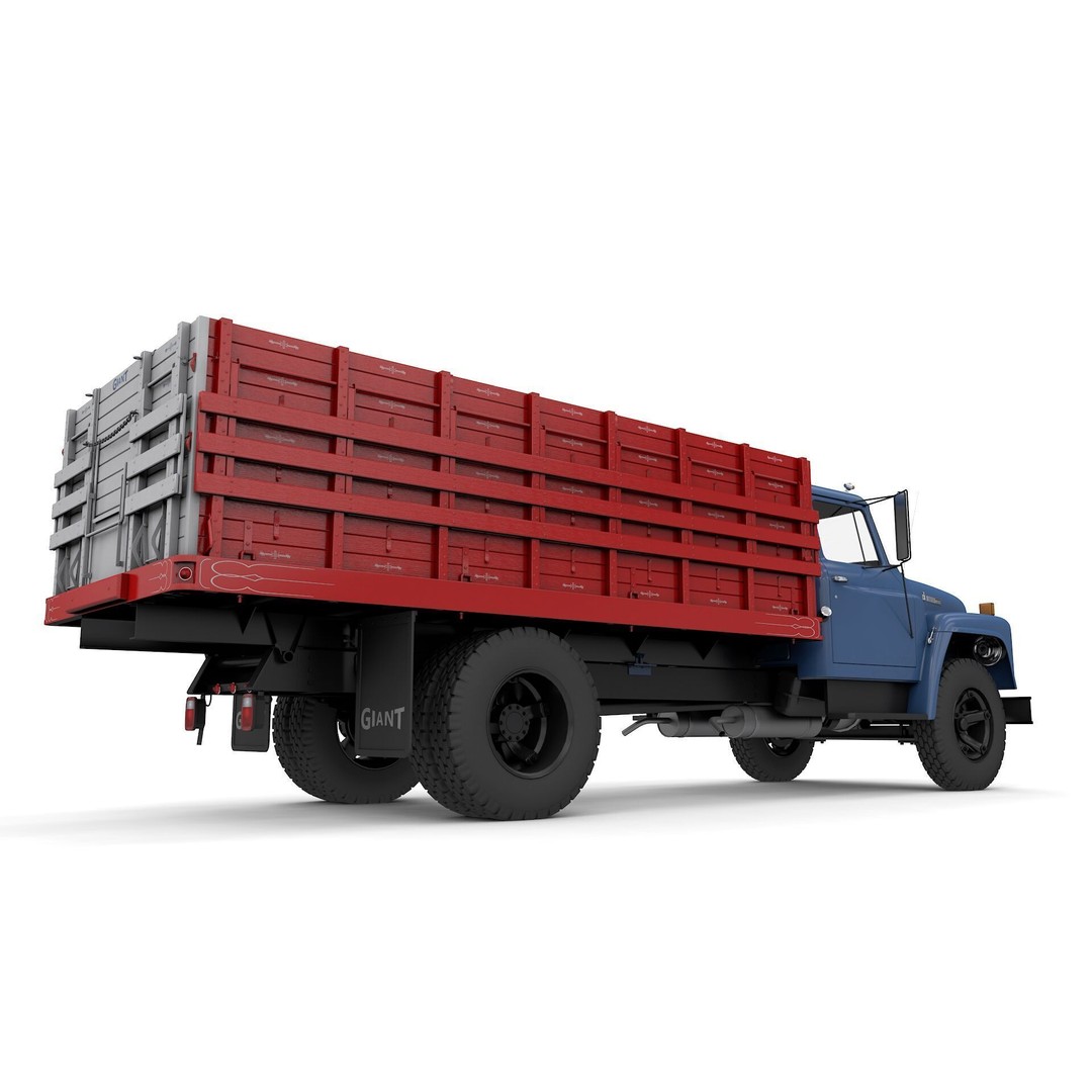 1974 International Loadstar 1600 Grain Truck 3D Model – High Detail, Game Ready - View 10