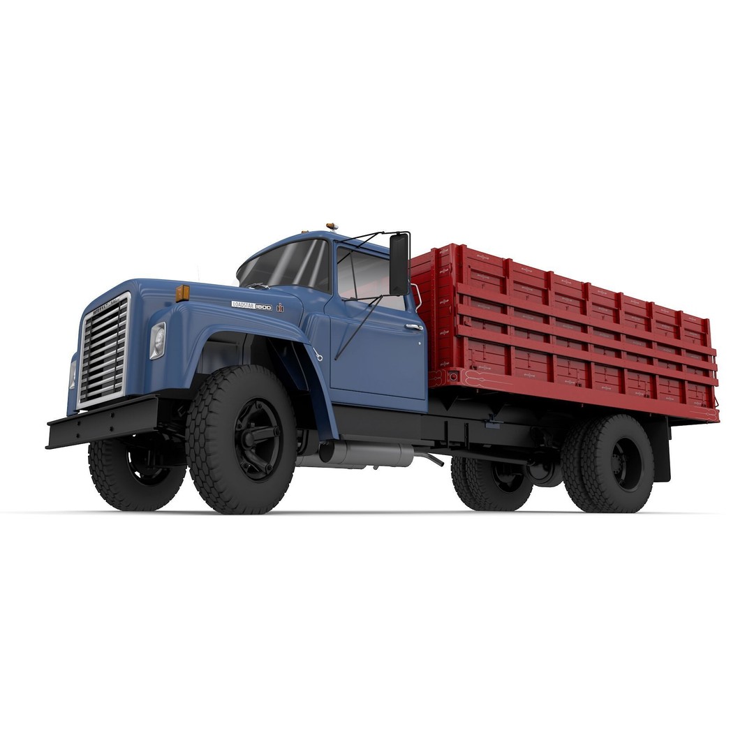1974 International Loadstar 1600 Grain Truck 3D Model – High Detail, Game Ready - View 13
