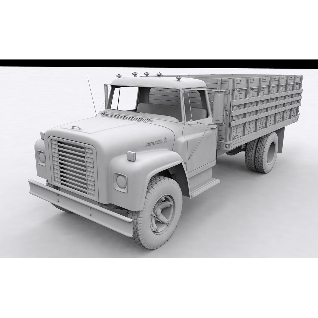 1974 International Loadstar 1600 Grain Truck 3D Model – High Detail, Game Ready - View 16