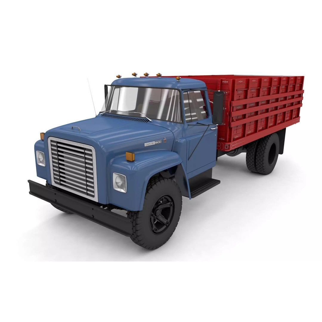 1974 International Loadstar 1600 Grain Truck 3D Model – High Detail, Game Ready - View 2