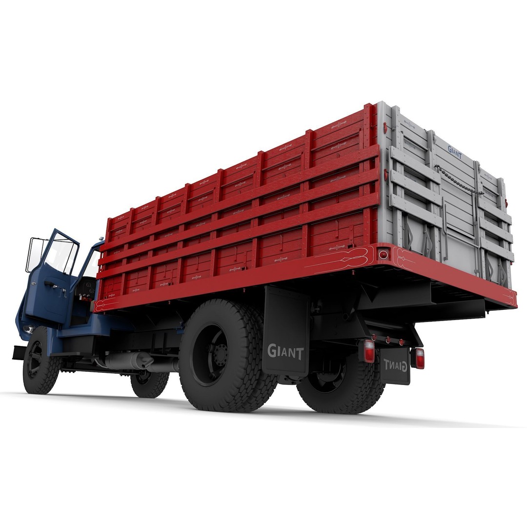 1974 International Loadstar 1600 Grain Truck 3D Model – High Detail, Game Ready - View 5