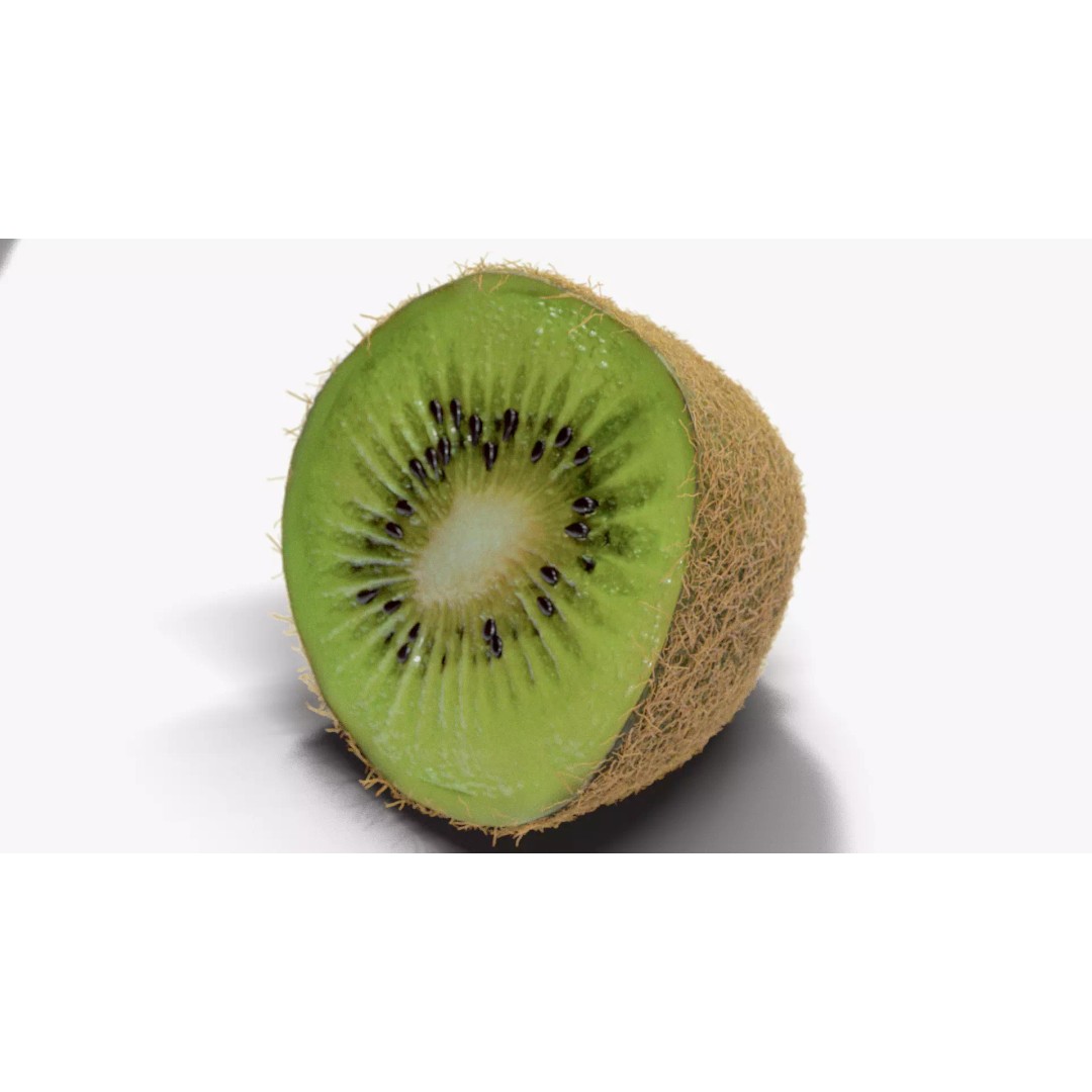 Realistic Kiwi 3D Model – Low Poly Food Asset, Blender, FBX - View 11