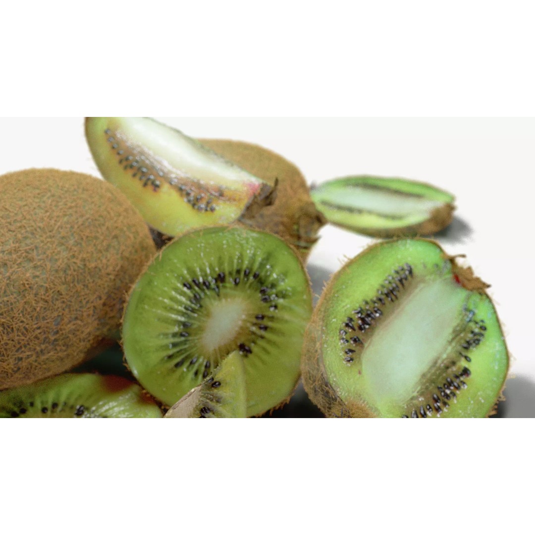Realistic Kiwi 3D Model – Low Poly Food Asset, Blender, FBX - View 12