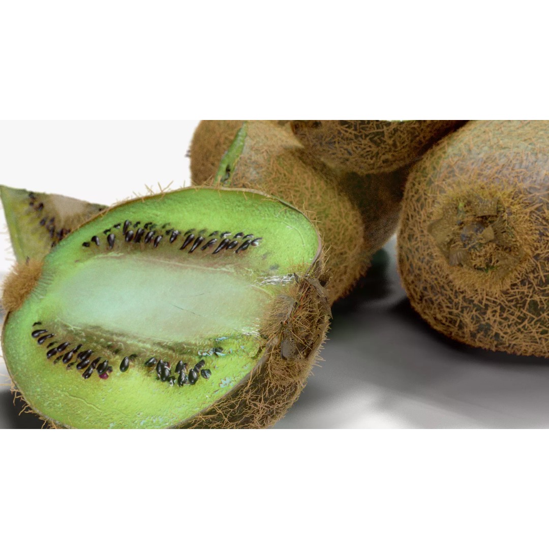 Realistic Kiwi 3D Model – Low Poly Food Asset, Blender, FBX - View 13
