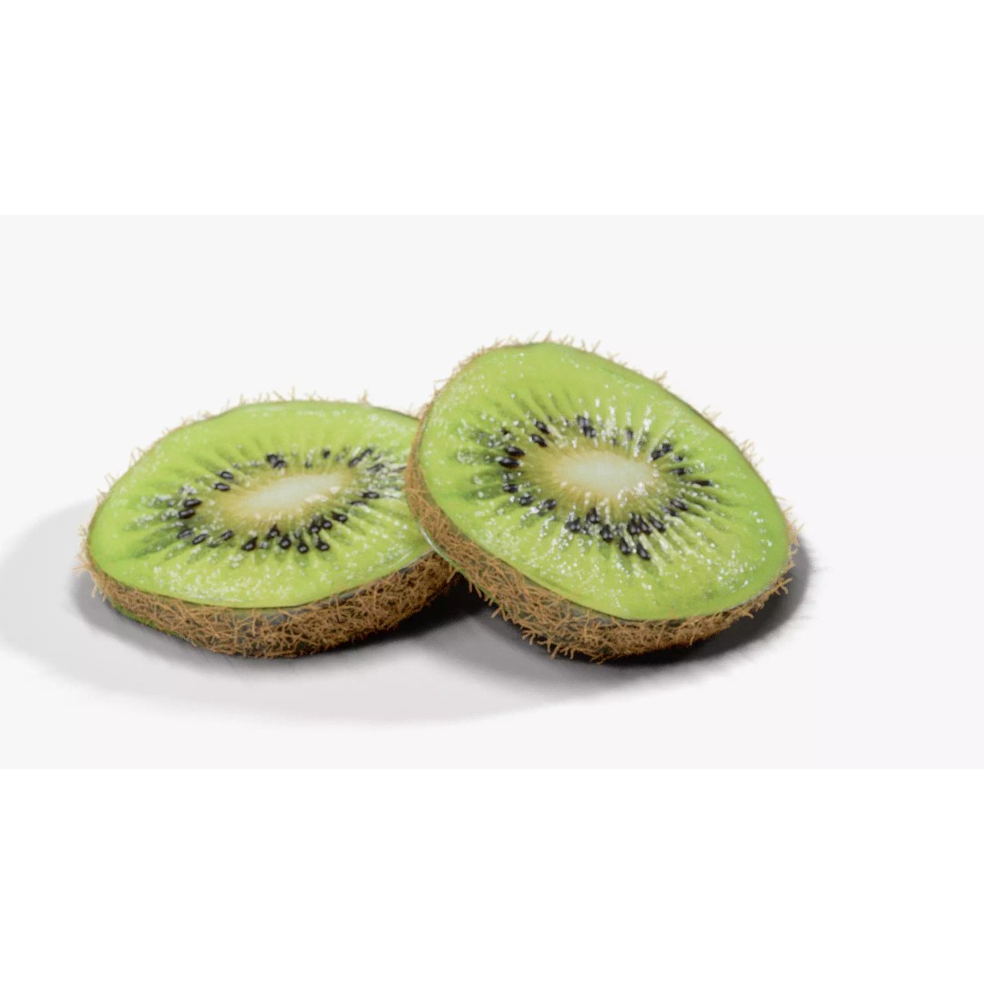 Realistic Kiwi 3D Model – Low Poly Food Asset, Blender, FBX - View 14