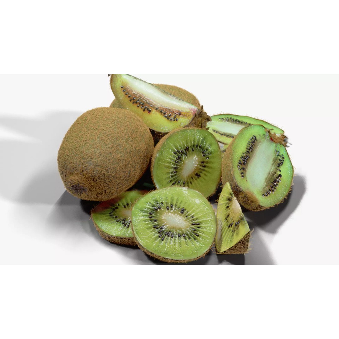 Realistic Kiwi 3D Model – Low Poly Food Asset, Blender, FBX - View 16