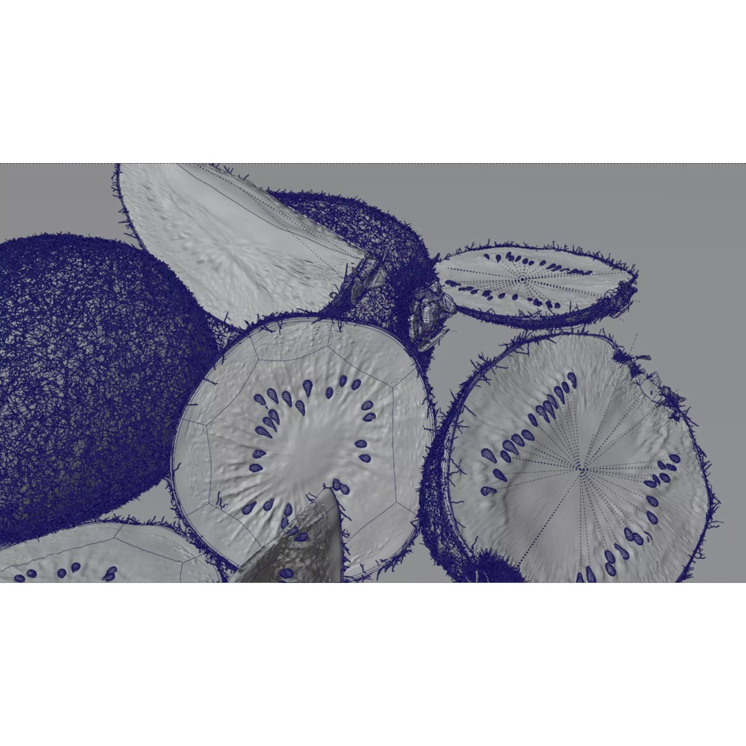 Realistic Kiwi 3D Model – Low Poly Food Asset, Blender, FBX - View 19