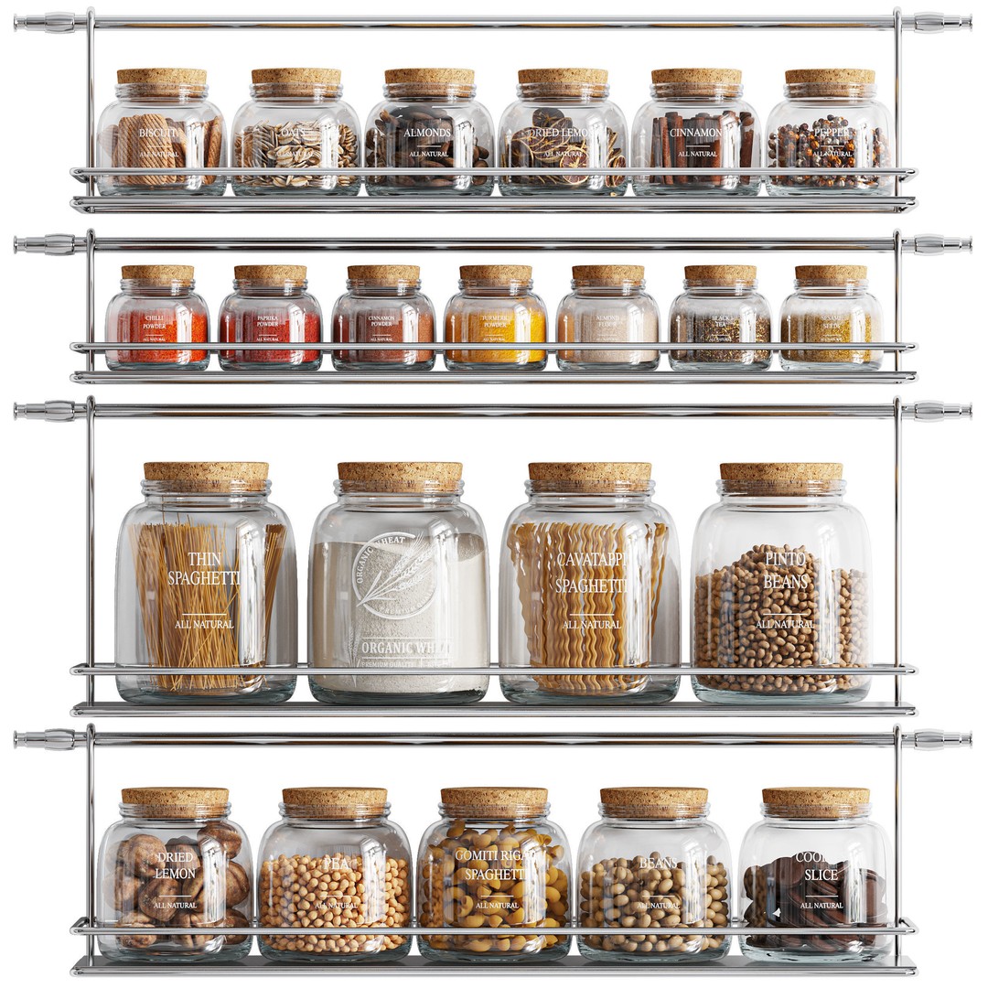Kitchen Accessories 3D Model – High Poly, Game Ready, FBX and OBJ Formats