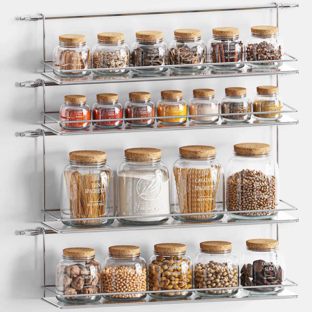 Kitchen Accessories 3D Model – High Poly, Game Ready, FBX and OBJ Formats - View 2