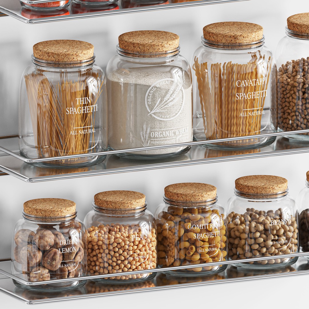 Kitchen Accessories 3D Model – High Poly, Game Ready, FBX and OBJ Formats - View 4