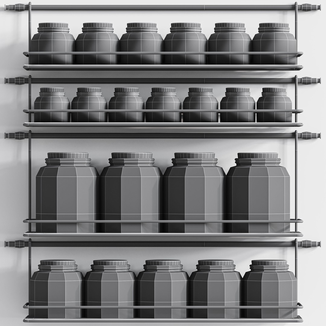 Kitchen Accessories 3D Model – High Poly, Game Ready, FBX and OBJ Formats - View 7