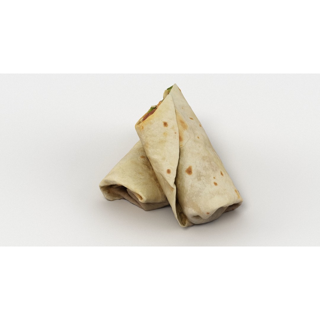 Sandwich Wrap 3D Model – High Res Photogrammetry Asset, FBX & OBJ - View 5