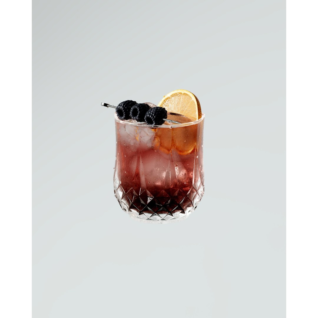 Bramble Cocktail 3D Model – Realistic PBR Beverage Asset, FBX, OBJ - View 4