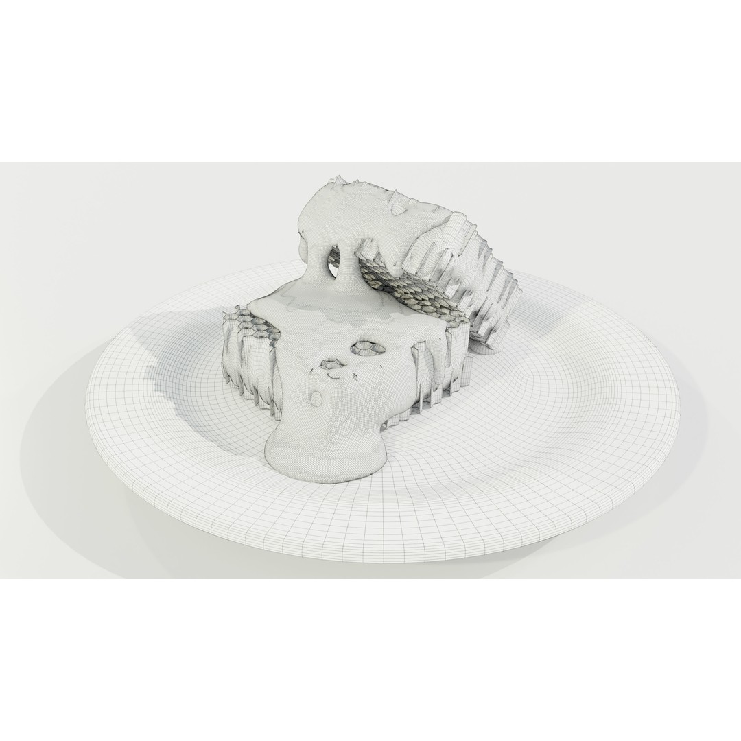 Honeycomb Pieces 3D Model – PBR Textured Food Asset, OBJ & FBX - View 13