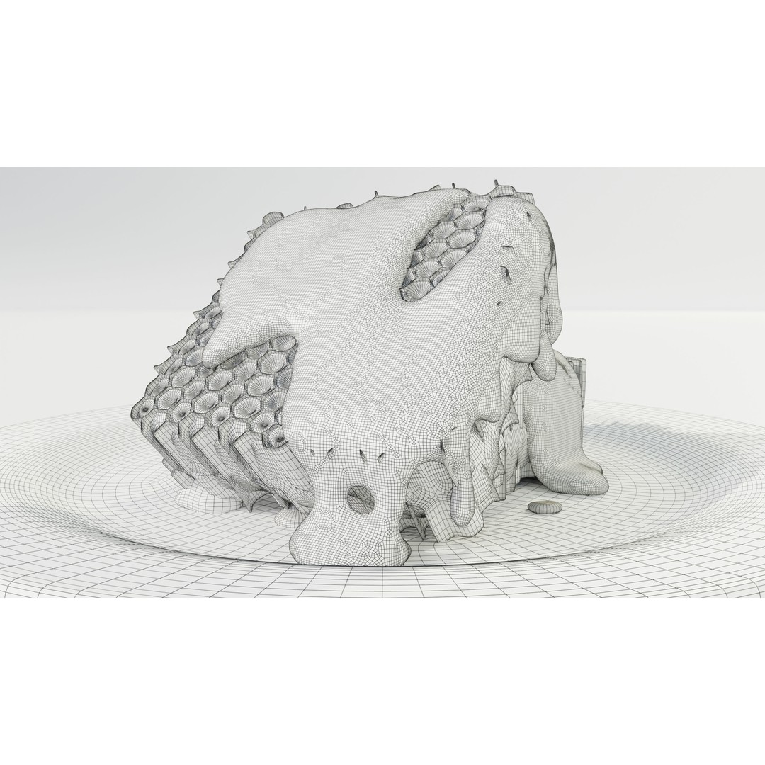 Honeycomb Pieces 3D Model – PBR Textured Food Asset, OBJ & FBX - View 19